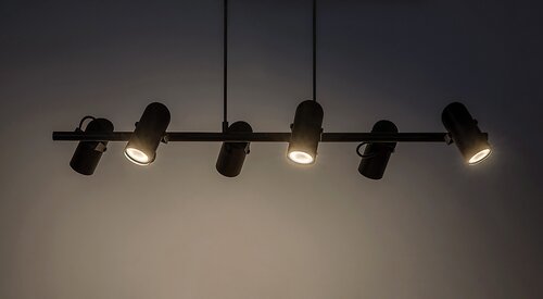 Pendul Maximilian, 6 x GU10, Negru