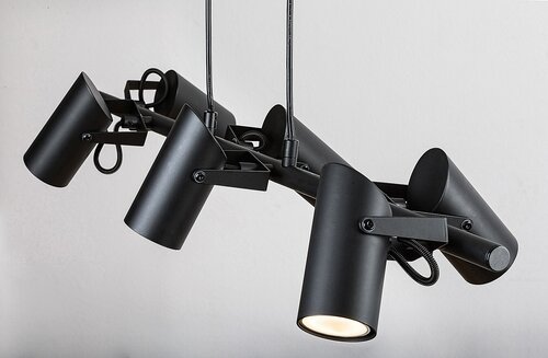 Pendul Maximilian, 6 x GU10, Negru