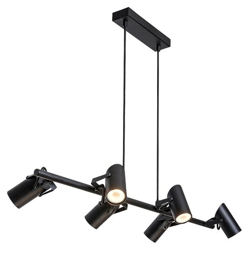 Pendul Maximilian, 6 x GU10, Negru