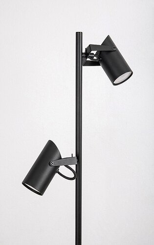 Lampadar Maximilian, 2 x GU10, negru mat