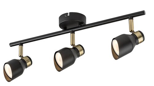 Spot Lilou, 3 x GU10, negru