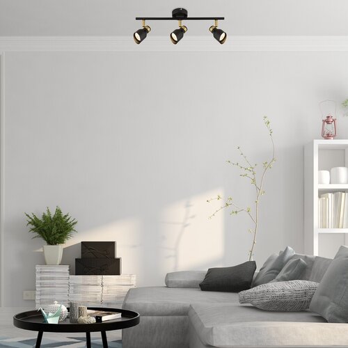 Spot Lilou, 3 x GU10, negru