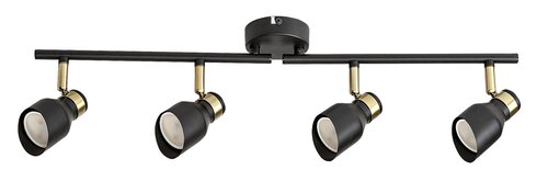 Spot Lilou, 4 x GU10, negru mat