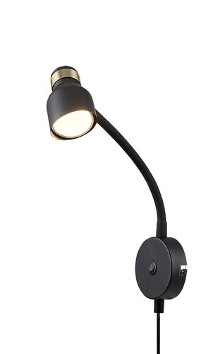 Aplica Lilou, 1 x GU10, Negru