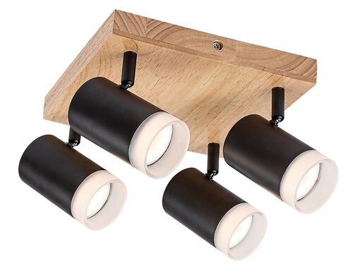 Spot Toras, 4 x GU10, stejar