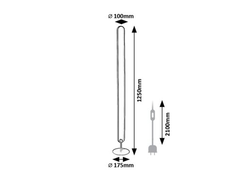 Lampadar Barto LED cu Telecomanda, 19W, RGB