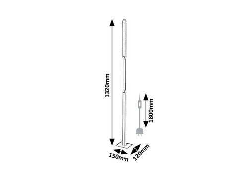 Lampadar Sindri LED, 33W, 1800lm, lumina reglabila (3000K - 4000K)