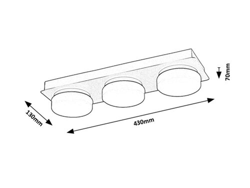 Plafoniera Attichus LED, 18W, 1700lm, lumina neutra (4000K), IP44