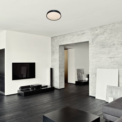 Plafoniera Larcia LED cu senzor de miscare, 19W, 1000lm, lumina neutra (4000K), IP44