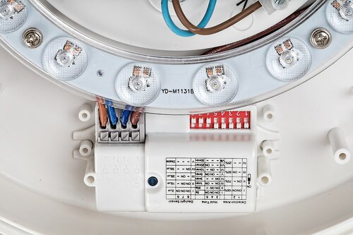 Plafoniera Larcia LED cu senzor de miscare, 19W, 1070lm, lumina neutra (4000K), IP44