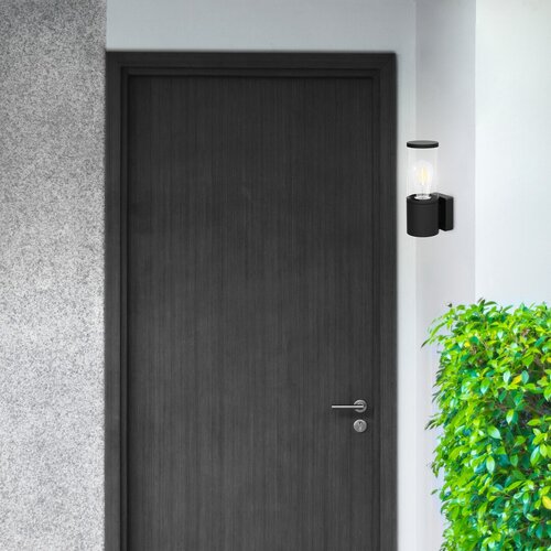 Aplica Wellington, 1 x E27, negru mat, IP44