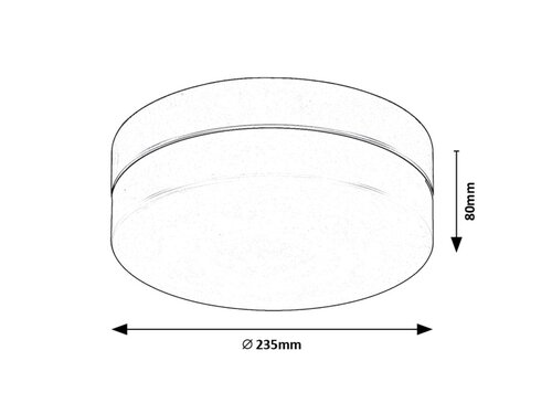 Plafoniera Gaelo LED, 15W, 1150lm, lumina neutra (4000K), IP44