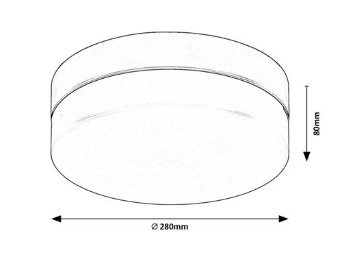 Plafoniera Gaelo LED, 18W, 1370lm, lumina neutra (4000K), IP44