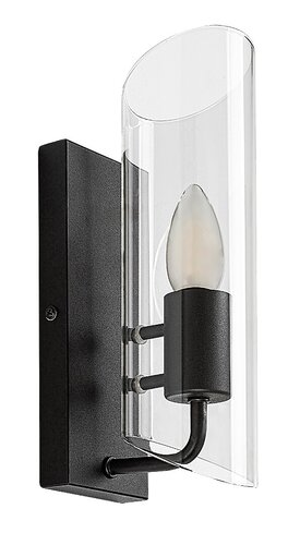 Aplica Teodoro, 1 x E14, negru, IP44
