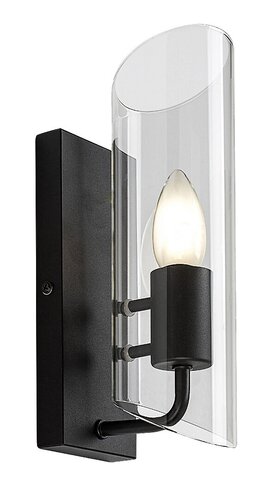 Aplica Teodoro, 1 x E14, negru, IP44