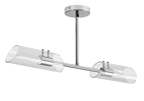 Plafoniera Teodoro, 2 x E14, crom, IP44