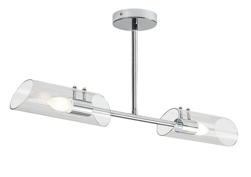 Plafoniera Teodoro, 2 x E14, crom, IP44