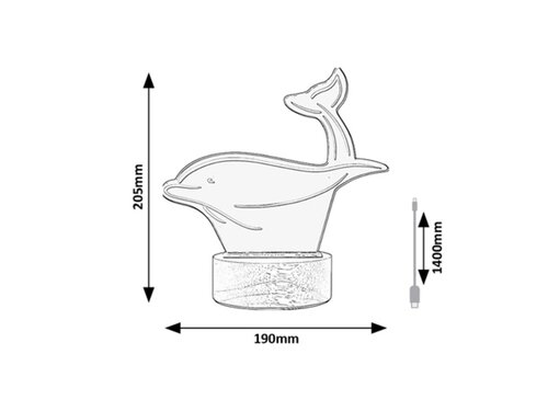 Lampa Akali LED, 2W, 50lm, lumina calda (3000K)