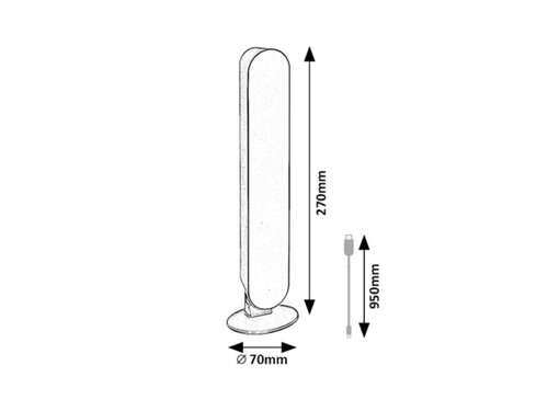 Lampa Parker LED cu Telecomanda, 3W, RGB