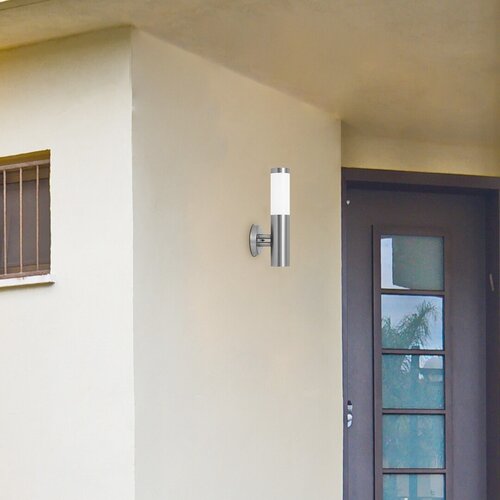 Aplica Inox Torch, 1 x E27, crom satin, IP44