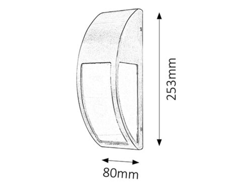 Aplica Genova, 1 x E27, crom satin, IP44