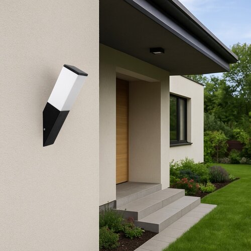 Aplica Bonn, 1 x E27, negru mat, IP44