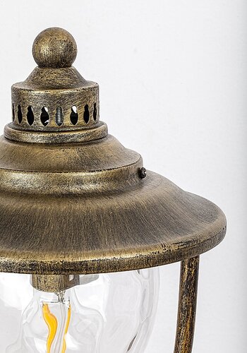 Lampadar Barcelona, 1 x E27, auriu antic, IP43