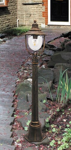 Lampadar Barcelona, 1 x E27, auriu antic, IP43