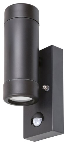 Aplica Medina cu senzor de miscare, 2 x GU10, negru mat, IP44