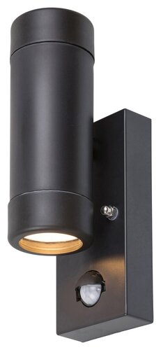 Aplica Medina cu senzor de miscare, 2 x GU10, negru mat, IP44